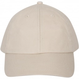 Stone 6-Panel Washed Chino Twill Unstructured Custom Cap