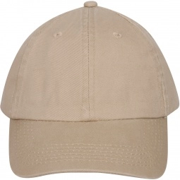 Clay 6-Panel Washed Chino Twill Unstructured Custom Cap