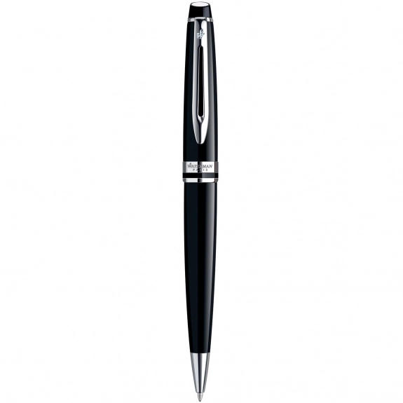Black Lacquer/Chrome Trim Waterman Expert Ballpoint Custom Pen 