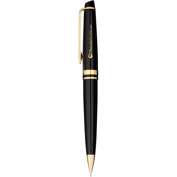 Black Lacquer/Gold Trim Waterman Expert Ballpoint Custom Pen 