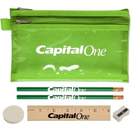 Lime Green Deluxe Custom Pencil Case