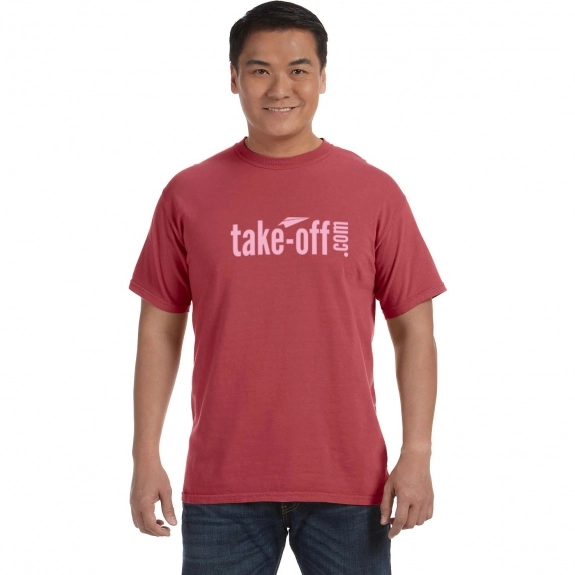 Crimson Comfort Colors Garment Dyed Custom T-Shirts - Men's