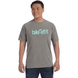 Grey Comfort Colors Garment Dyed Custom T-Shirts - Men's