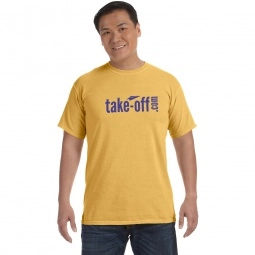 Mustard Comfort Colors Garment Dyed Custom T-Shirts - Men's