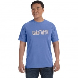 Mystic Blue Comfort Colors Garment Dyed Custom T-Shirts - Men's