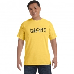 Neon Yellow Comfort Colors Garment Dyed Custom T-Shirts - Men's