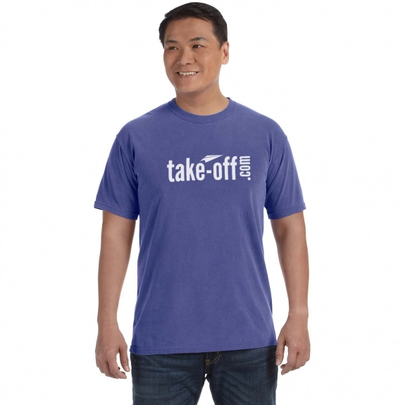 Purple Comfort Colors Garment Dyed Custom T-Shirts - Men's