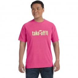 Raspberry Comfort Colors Garment Dyed Custom T-Shirts - Men's