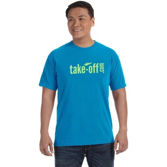 Sapphire Comfort Colors Garment Dyed Custom T-Shirts - Men's