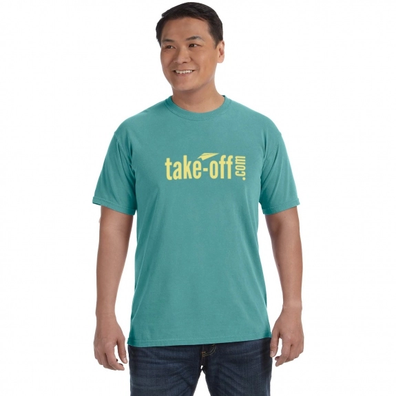 Seafoam Comfort Colors Garment Dyed Custom T-Shirts - Men's