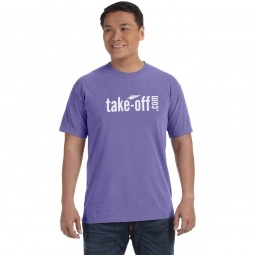 Violet Comfort Colors Garment Dyed Custom T-Shirts - Men's
