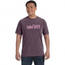 Wine Comfort Colors Garment Dyed Custom T-Shirts - Men's