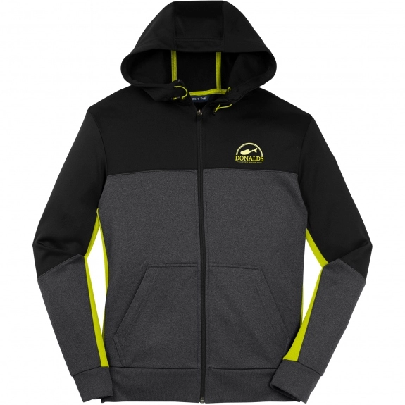 Citron Sport-Tek Colorblock Hooded Custom Jackets