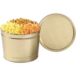 Gold 3-Way Gourmet Popcorn in Custom Tin