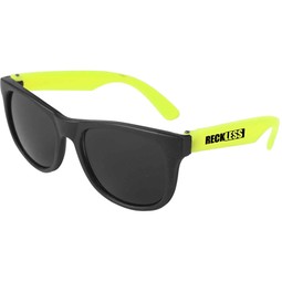 Neon Yellow Neon Custom Sunglasses - Youth