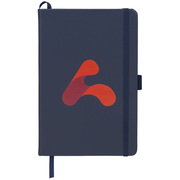 Navy - Mix Pineapple Leather Bound Custom JournalBook - 5.5" x 8.5"