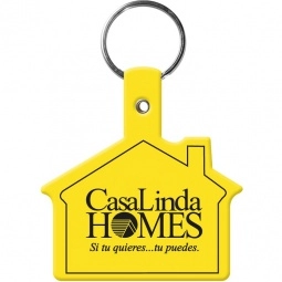 Yellow House Soft Promotional Key Tag