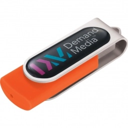 Tangerine 8GB Domeable Rotating Promotional USB Drive