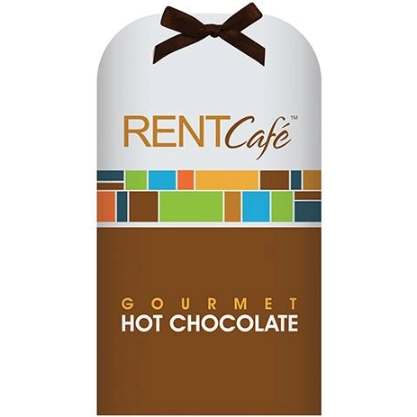 White Full Color Stylish Hot Chocolate Custom Drink Packet - 6 oz.