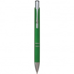 Green - Plunger Action Promotional Pen