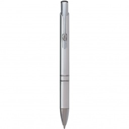 Silver - Plunger Action Promotional Pen