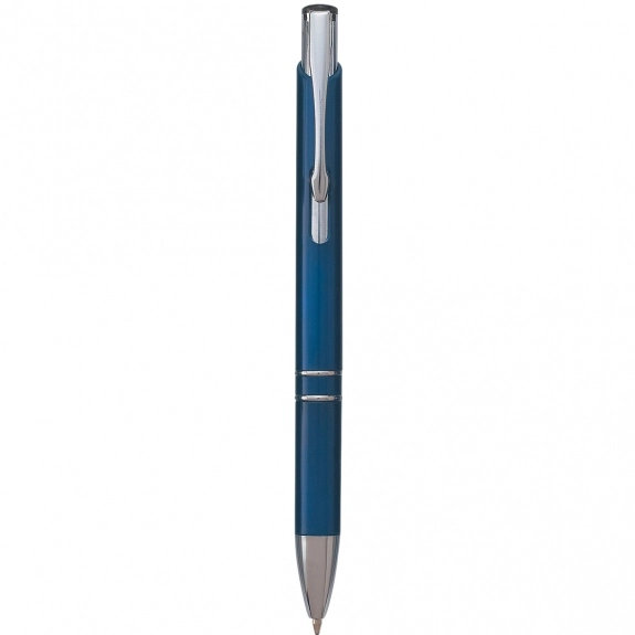 Slate Blue - Plunger Action Promotional Pen