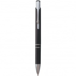 Black - Plunger Action Promotional Pen