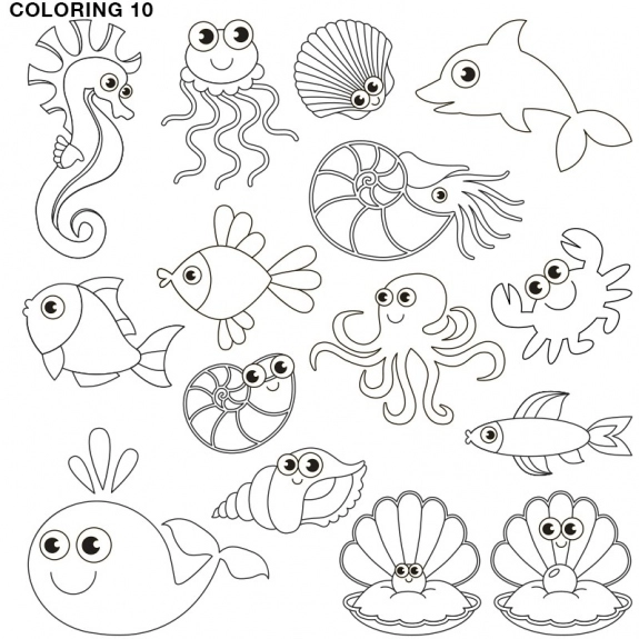 Coloring 10 - Stock Image