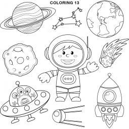 Coloring 13 - Stock Image