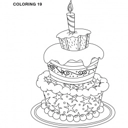 Coloring 19 - Stock Image