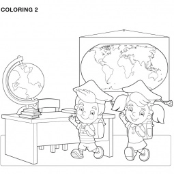 Coloring 2 - Stock Image