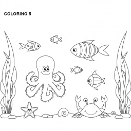 Coloring 5 - Stock Image