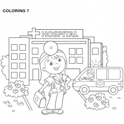 Coloring 7 - Stock Image