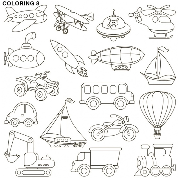 Coloring 8 - Stock Image