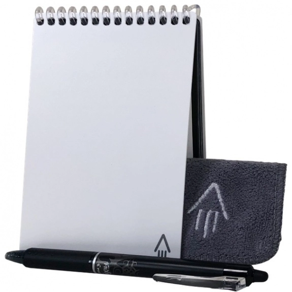 White - Full Color Rocketbook Everlast Mini Custom Smart Notebook - 3.5"w x