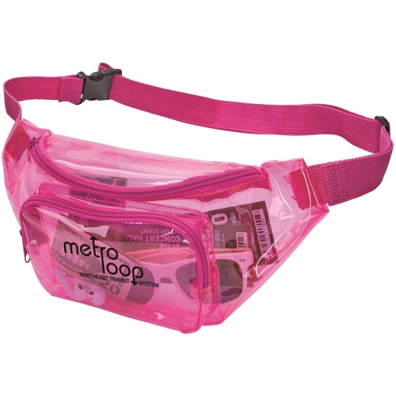 In Use Translucent Promotional Fanny Pack