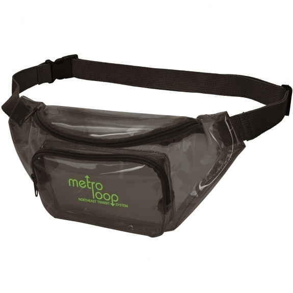 Black Translucent Promotional Fanny Pack