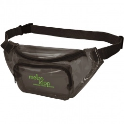 Black Translucent Promotional Fanny Pack