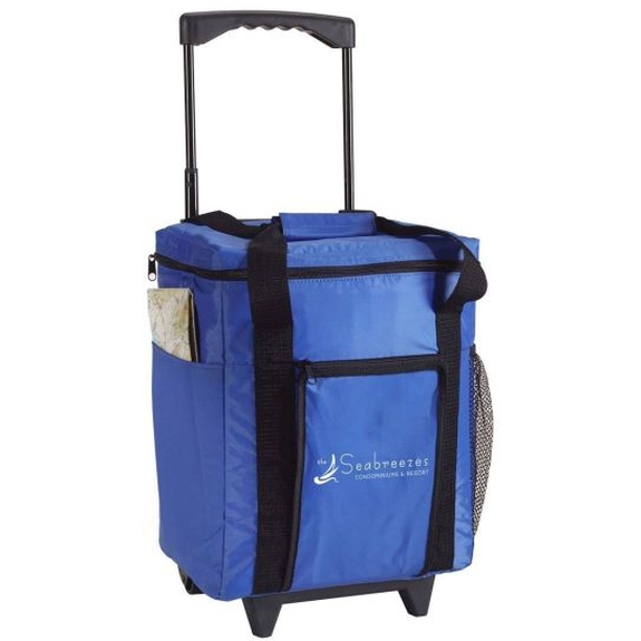 Royal blue 24-Can Promotional Rolling Cooler