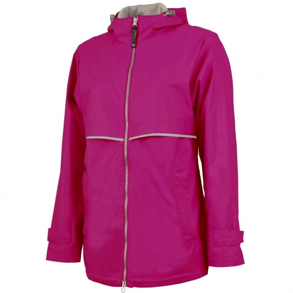 Hot Pink Charles River New Englander Custom Jacket - Women's