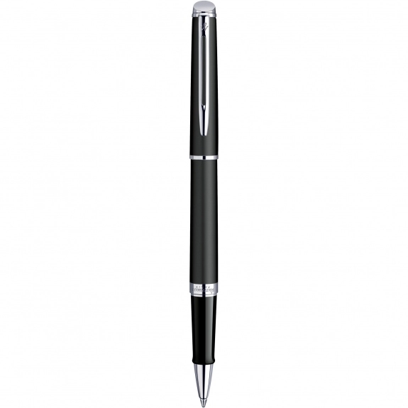 Matte Black/Chrome Trim Waterman Hemisphere Rollerball Custom Pen 
