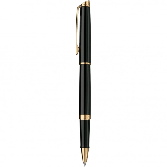 Black Lacquer/Gold Trim Waterman Hemisphere Rollerball Custom Pen 