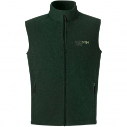 Forest Green Core365 Journey Fleece Custom Vest - Men's