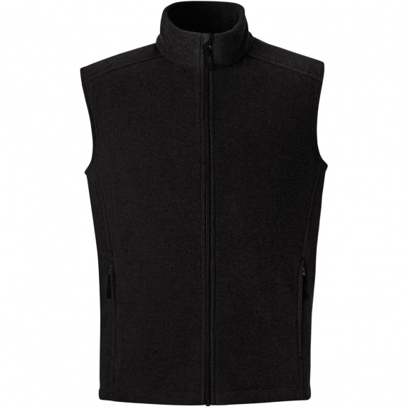 Black Core365 Journey Fleece Custom Vest - Men's
