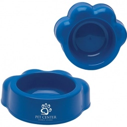 Blue Paw Shaped Custom Pet Bowls