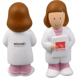 Female Doctor Shaped Promotional Stress Ball