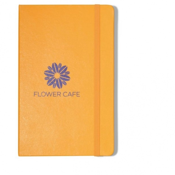 Orange yellow Moleskine Hardcover Lined Custom Journals - 5"w x 8.25"h