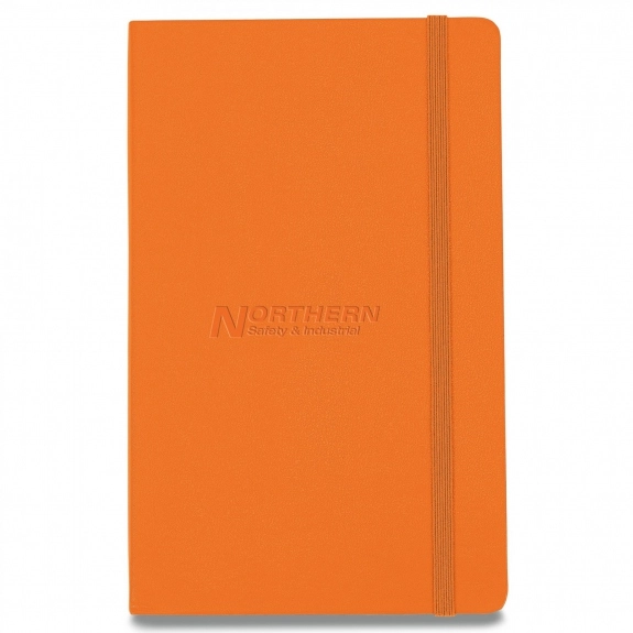 Orange Moleskine Hardcover Lined Custom Journals - 5"w x 8.25"h