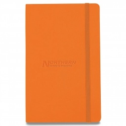 Orange Moleskine Hardcover Lined Custom Journals - 5"w x 8.25"h