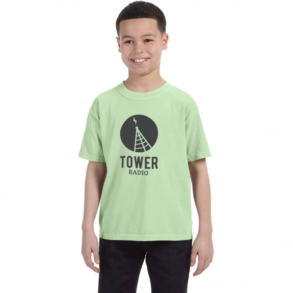 Celery Comfort Colors Garment Dyed Custom T-Shirts - Youth